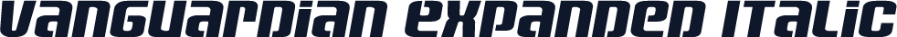 Vanguardian Expanded Italic