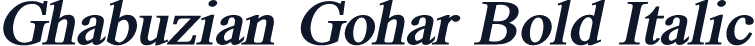 Ghabuzian Gohar Bold Italic