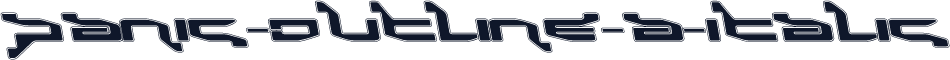 Panic-Outline-A-Italic