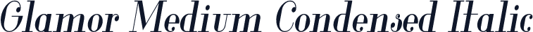 Glamor Medium Condensed Italic