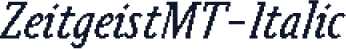 ZeitgeistMT-Italic