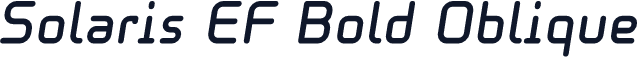 Solaris EF Bold Oblique