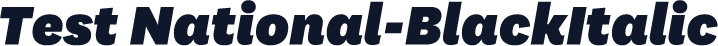 Test National-BlackItalic