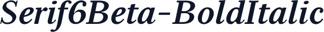 Serif6Beta-BoldItalic