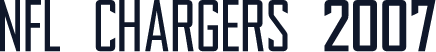 NFL Chargers 2007