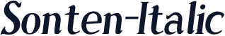Sonten-Italic