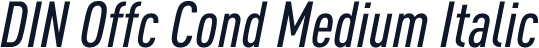 DIN Offc Cond Medium Italic