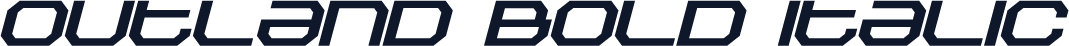 Outland Bold Italic