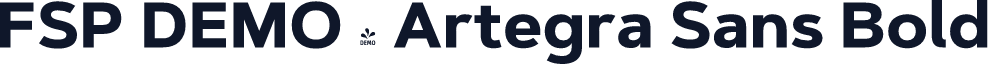FSP DEMO - Artegra Sans Bold