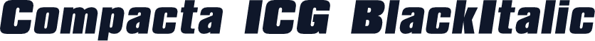 Compacta ICG BlackItalic