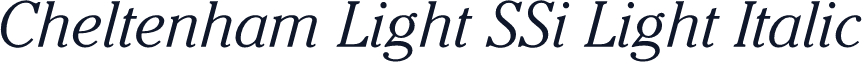 Cheltenham Light SSi Light Italic
