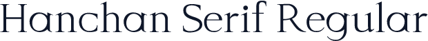 Hanchan Serif Regular