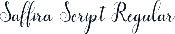 Saffira Script Regular