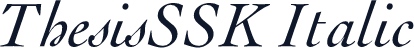 ThesisSSK Italic