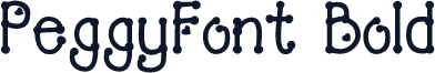 PeggyFont Bold