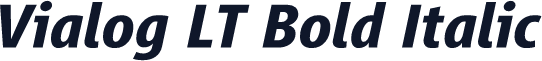 Vialog LT Bold Italic