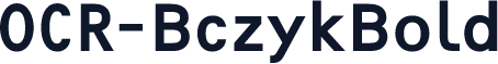 OCR-BczykBold