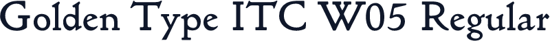 Golden Type ITC W05 Regular