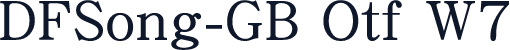 DFSong-GB Otf W7