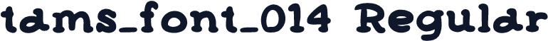 tams_font_014 Regular