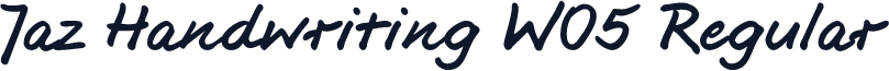Jaz Handwriting W05 Regular