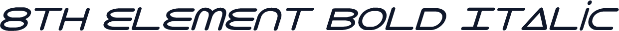 8th Element Bold Italic