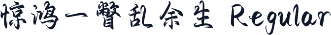 惊鸿一瞥乱余生 Regular