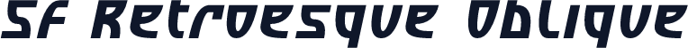 SF Retroesque Oblique