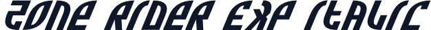 Zone Rider Exp Italic