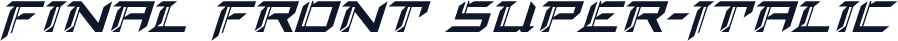 Final Front Super-Italic