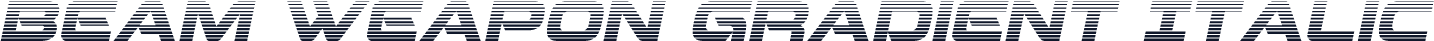 Beam Weapon Gradient Italic