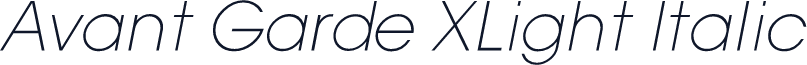 Avant Garde XLight Italic
