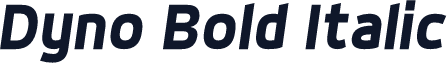 Dyno Bold Italic