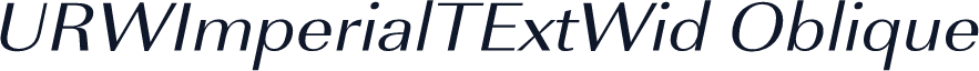 URWImperialTExtWid Oblique