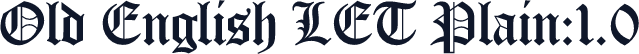 Old English LET Plain:1.0