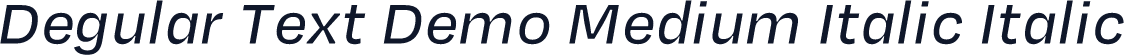Degular Text Demo Medium Italic Italic