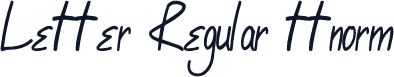Letter Regular ttnorm