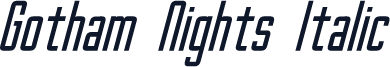 Gotham Nights Italic