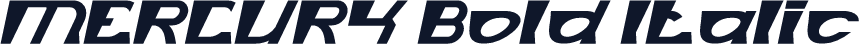 MERCURY Bold Italic