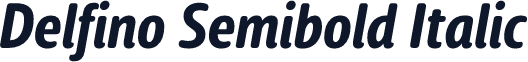 Delfino Semibold Italic