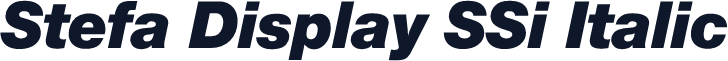 Stefa Display SSi Italic
