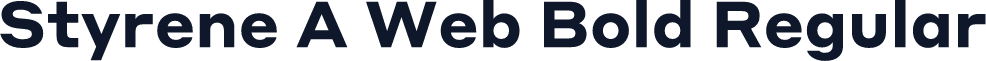 Styrene A Web Bold Regular