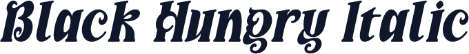 Black Hungry Italic
