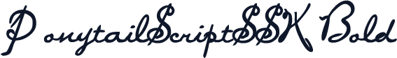 PonytailScriptSSK Bold
