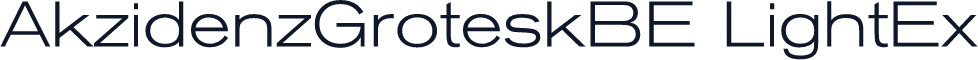 AkzidenzGroteskBE LightEx