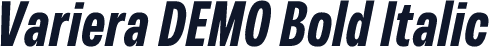 Variera DEMO Bold Italic