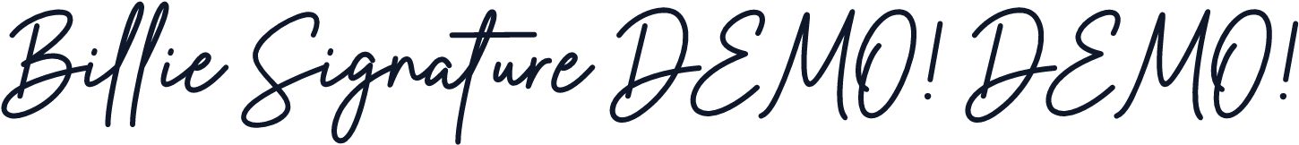 Billie Signature DEMO! DEMO!