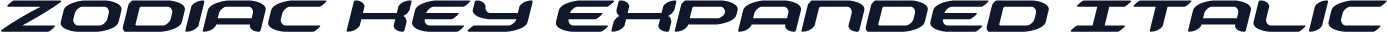 Zodiac Key Expanded Italic