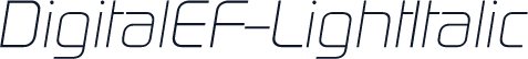 DigitalEF-LightItalic