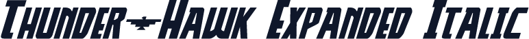 Thunder-Hawk Expanded Italic